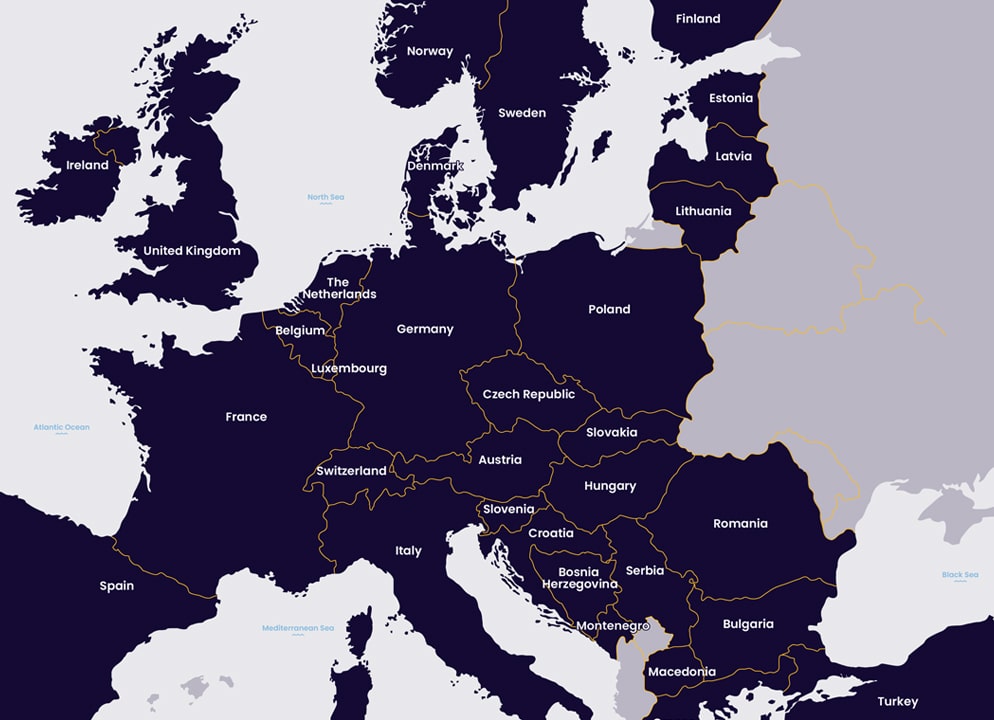 Karte von Europa